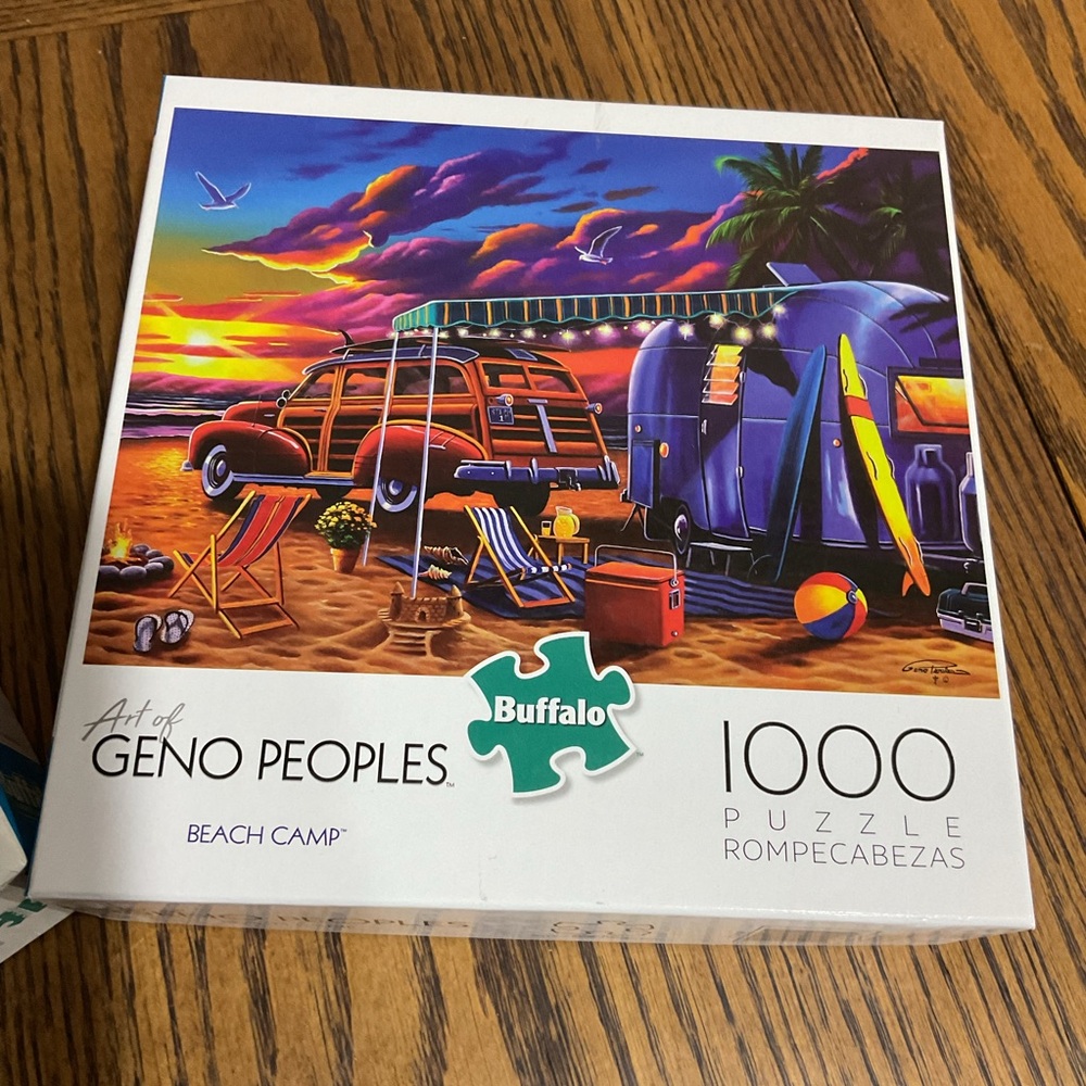 3 Buffalo 1000-Piece Puzzles ๐งฉ birch pt cove, beach camp, peace like a river - Picture 3 of 6